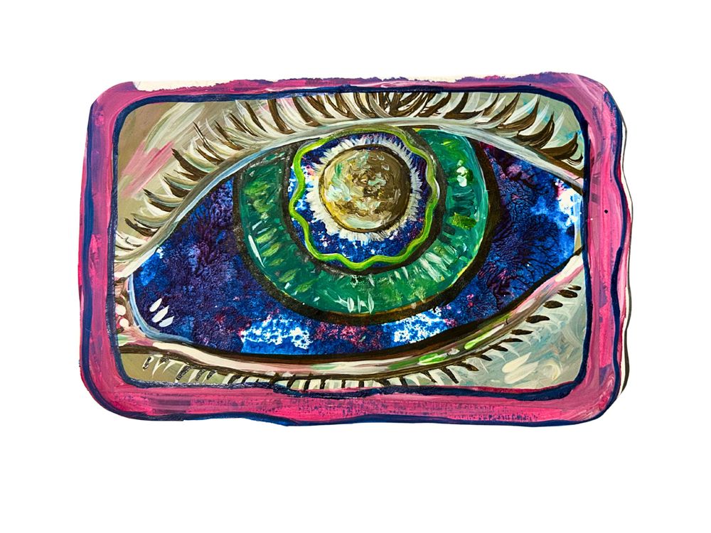 Lunar Sight - acrylic on art-paper by Elijah Sylar