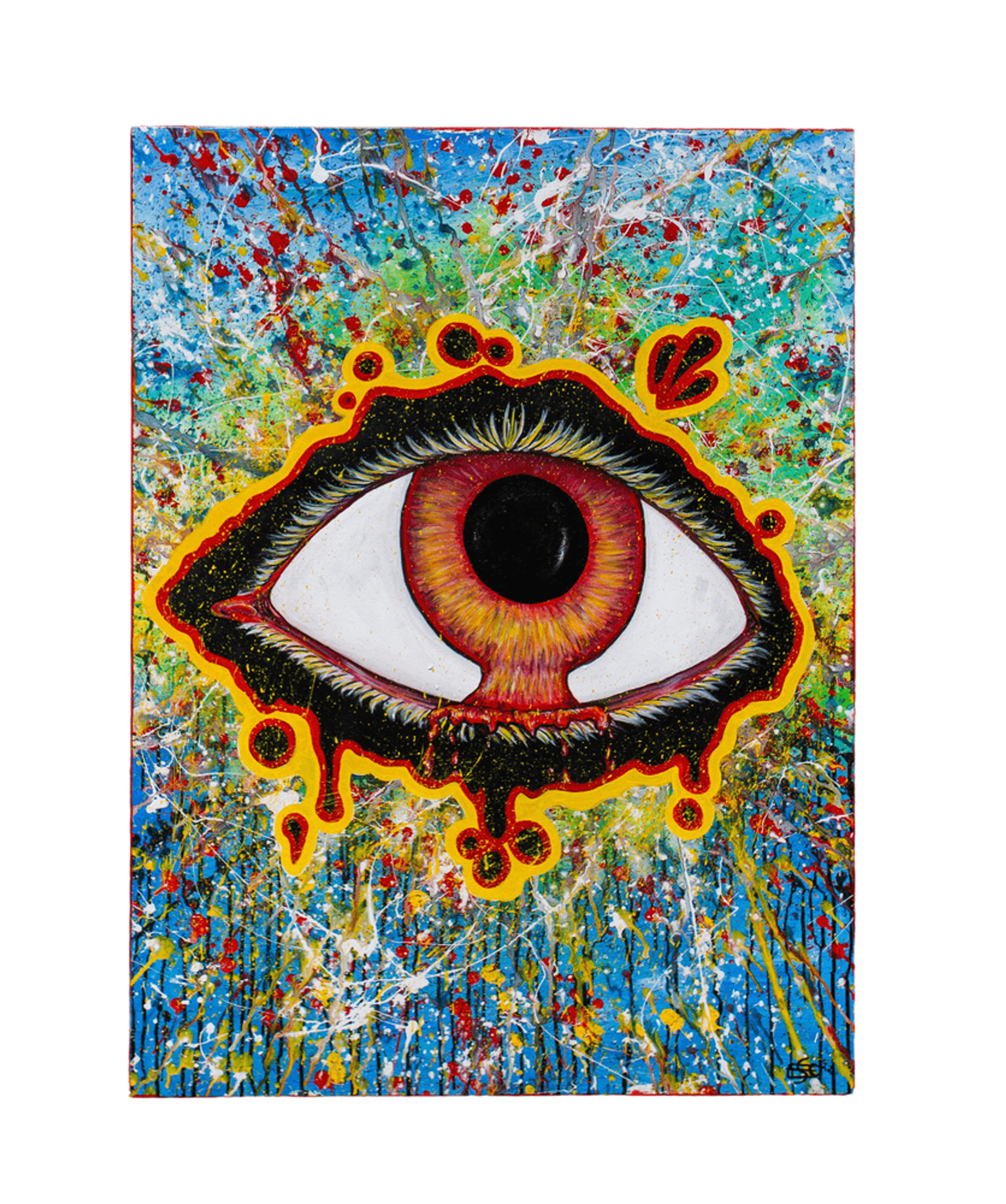Cosmic Eye - Acrylic on canvas by Elijah Sylar