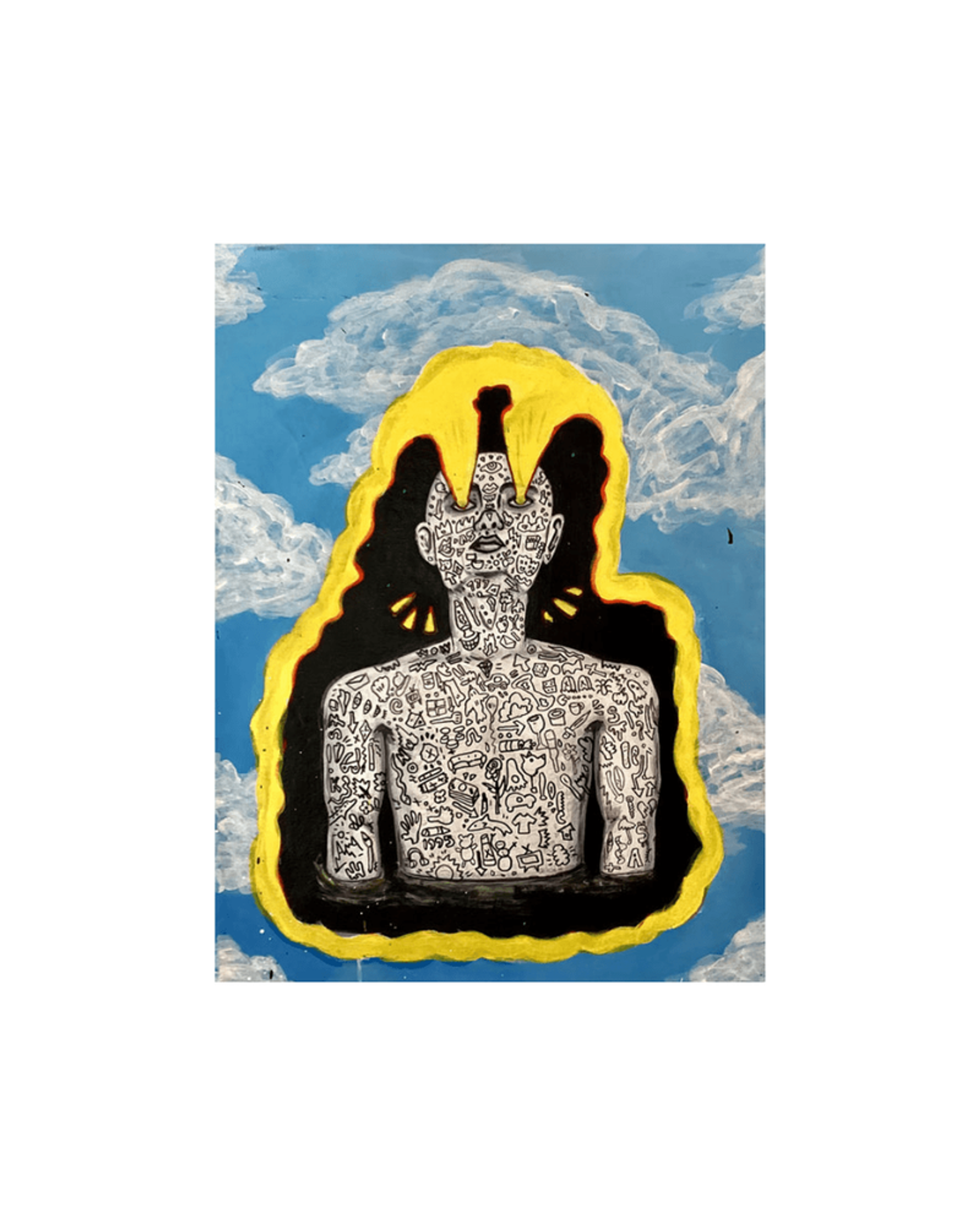 Veiled in Yellow - painting by Elijah Sylar